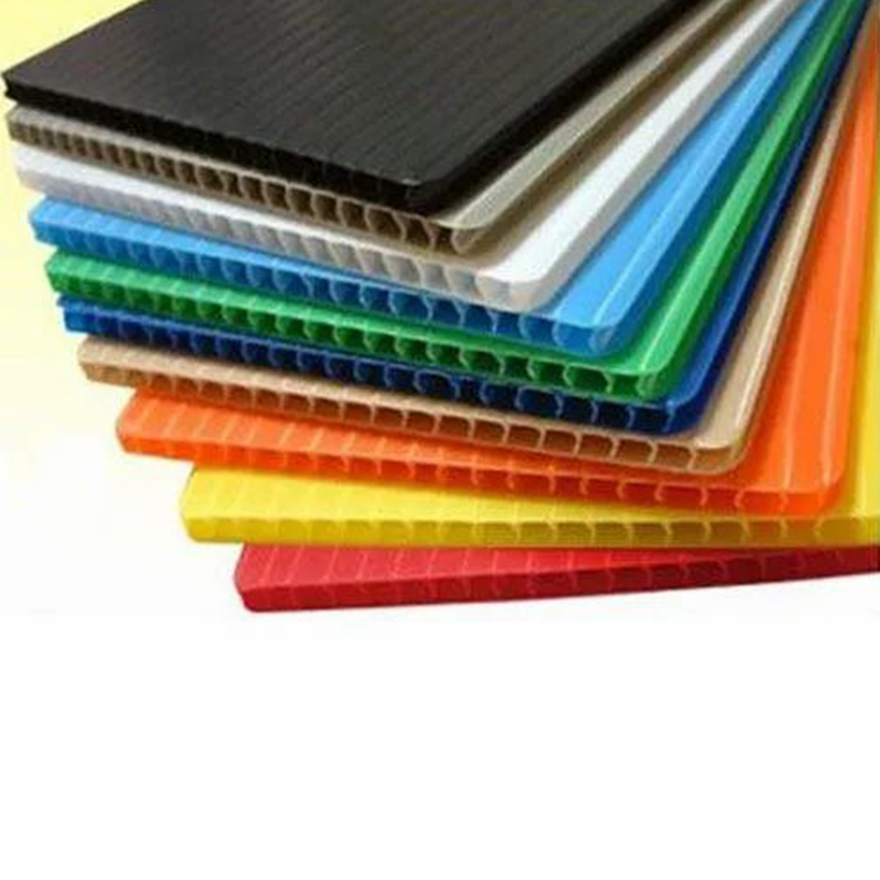 Foaie de plastic ondulată PP antistatică pentru separator de depozit