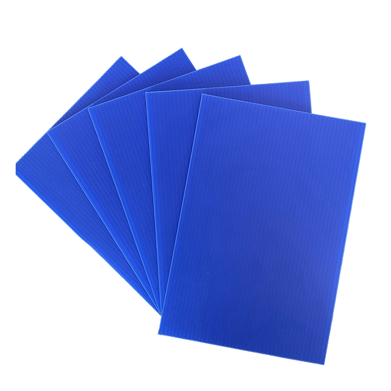 Foaie de plastic goală din PP, ondulată, impermeabilă, colorată