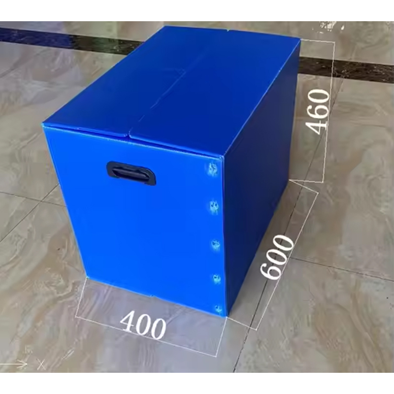 Cutie de depozitare din plastic ondulat PP cu închidere velcro cu orificiu pentru mână