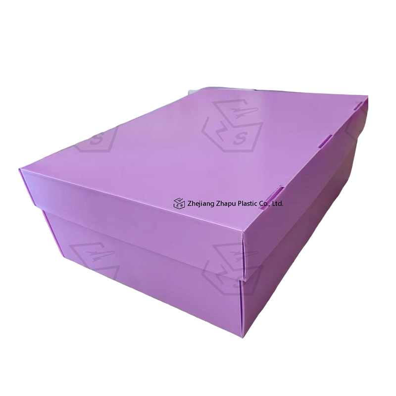 Cutie cu capac superior inferioară din plastic ondulat PP antistatic
