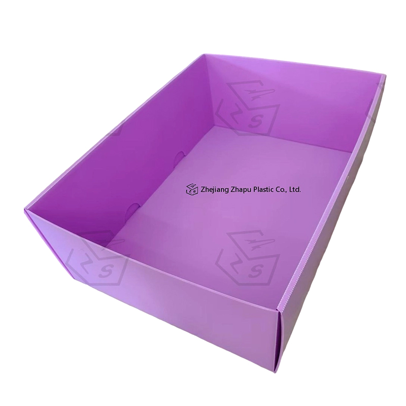 Cutie cu capac superior inferioară din plastic ondulat PP antistatic