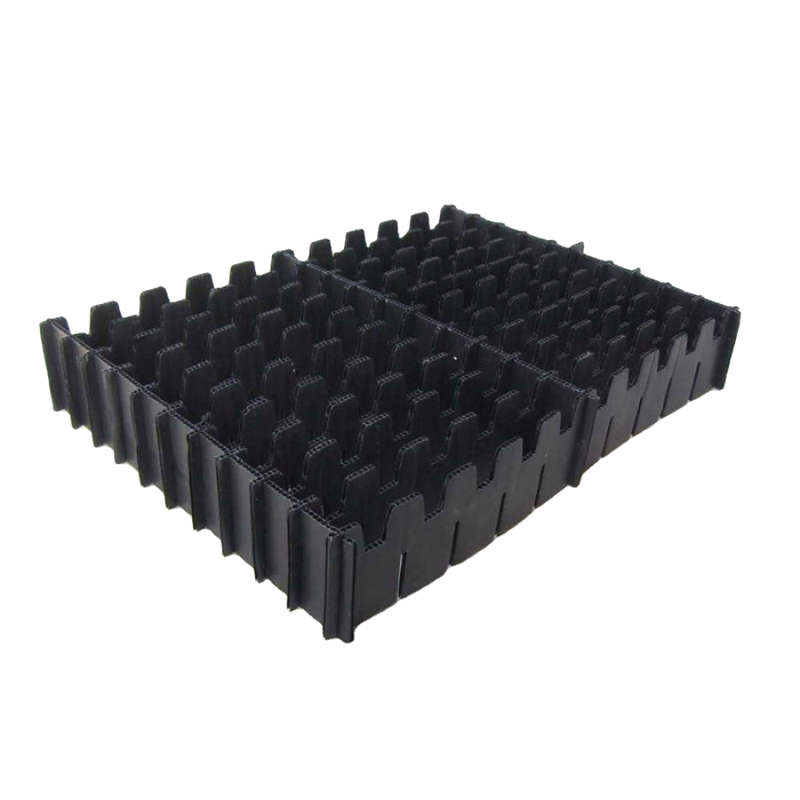 Recipient din carton tubular din PP compartimentat ESD cu separator cu grilă