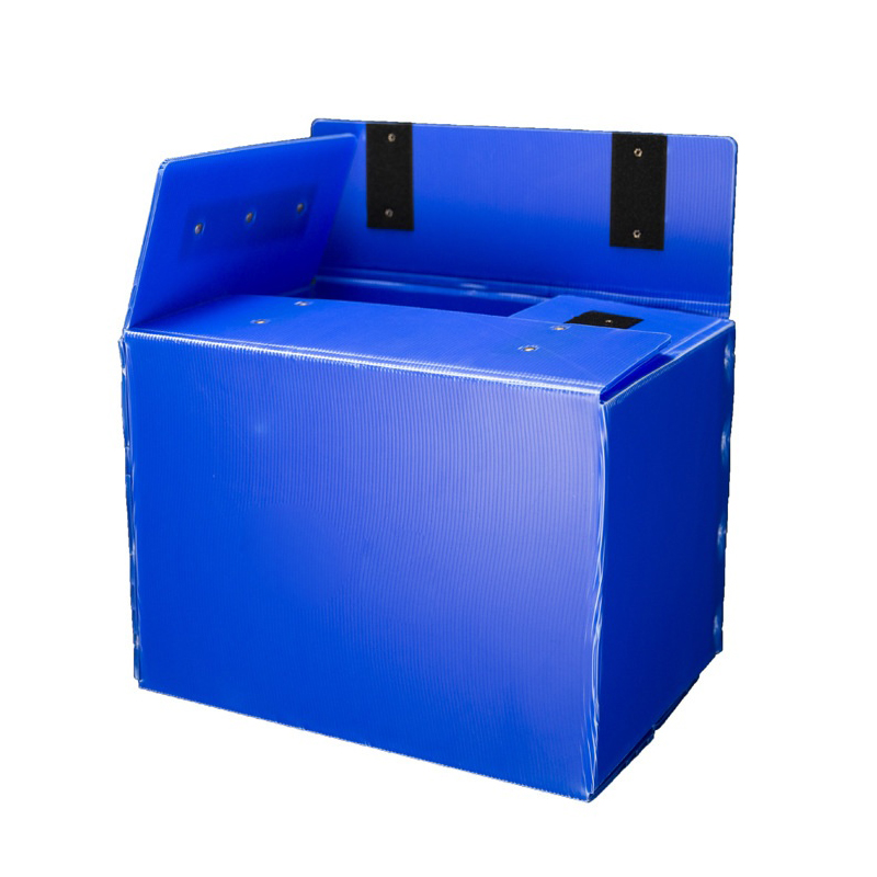 Cutie de mutare din plastic ondulat PP cu orificiu de mână portabil cu capac cu velcro