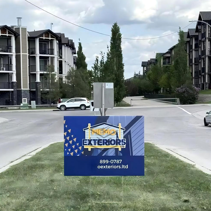 Semn de curte din plastic ondulat rezistent la UV