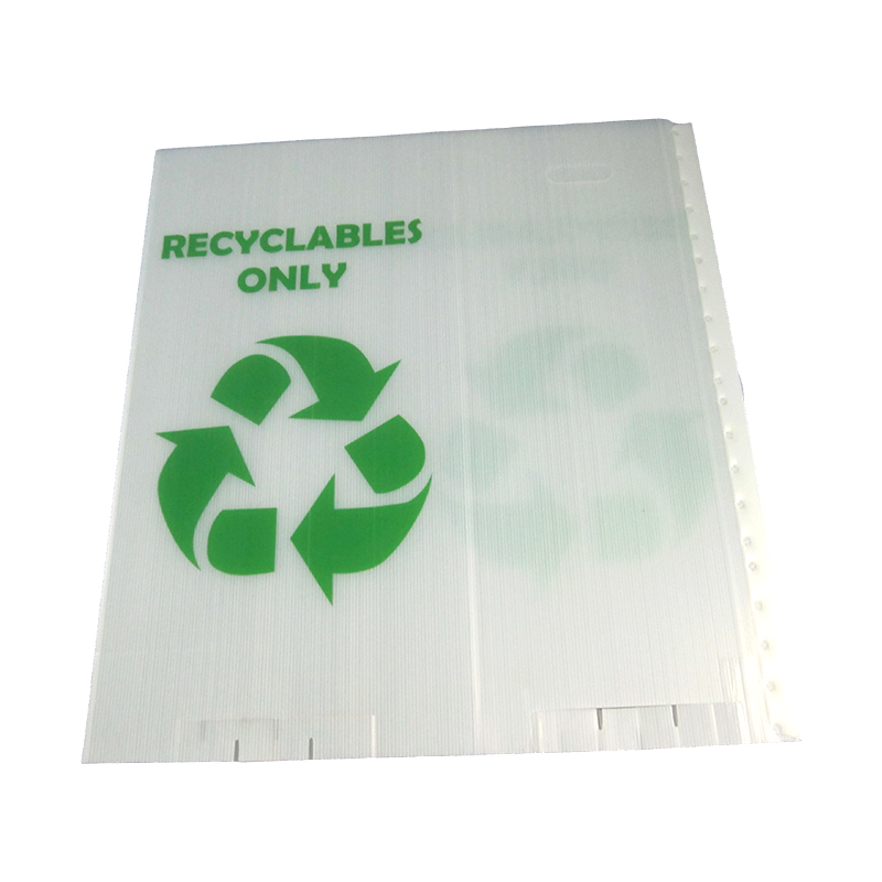 Coș de gunoi de reciclare pliabil din plastic ondulat din PP