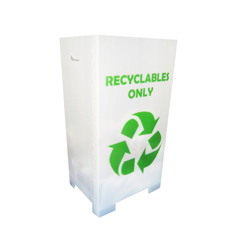 Coș de gunoi de reciclare pliabil din plastic ondulat din PP