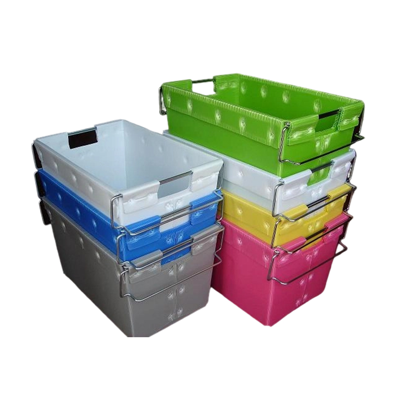 Tote poștale stivuibile din plastic ondulat