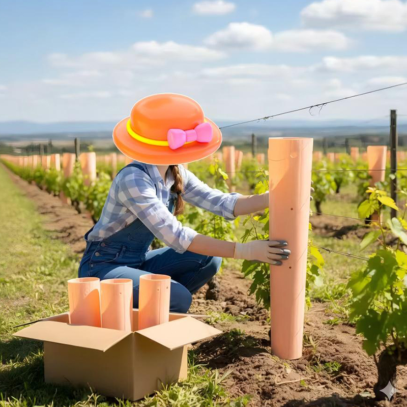 Protecții pentru arbori din plastic ondulat stabilizați UV