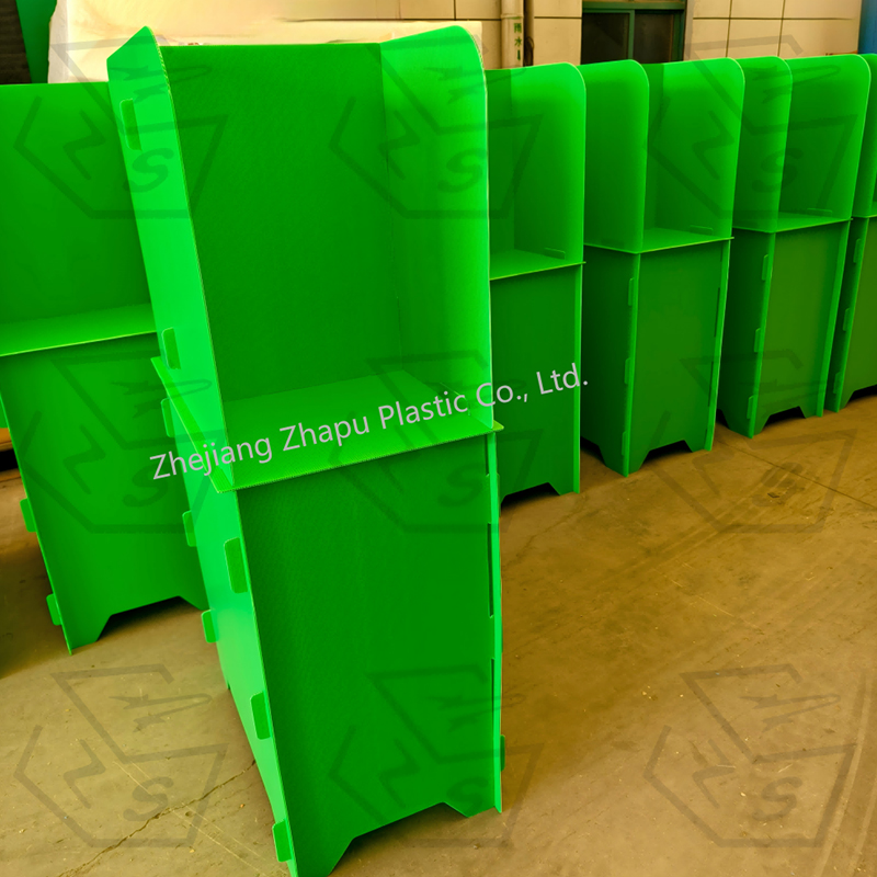 Stand pentru alegeri din plastic ondulat, portabil, rezistent la apă