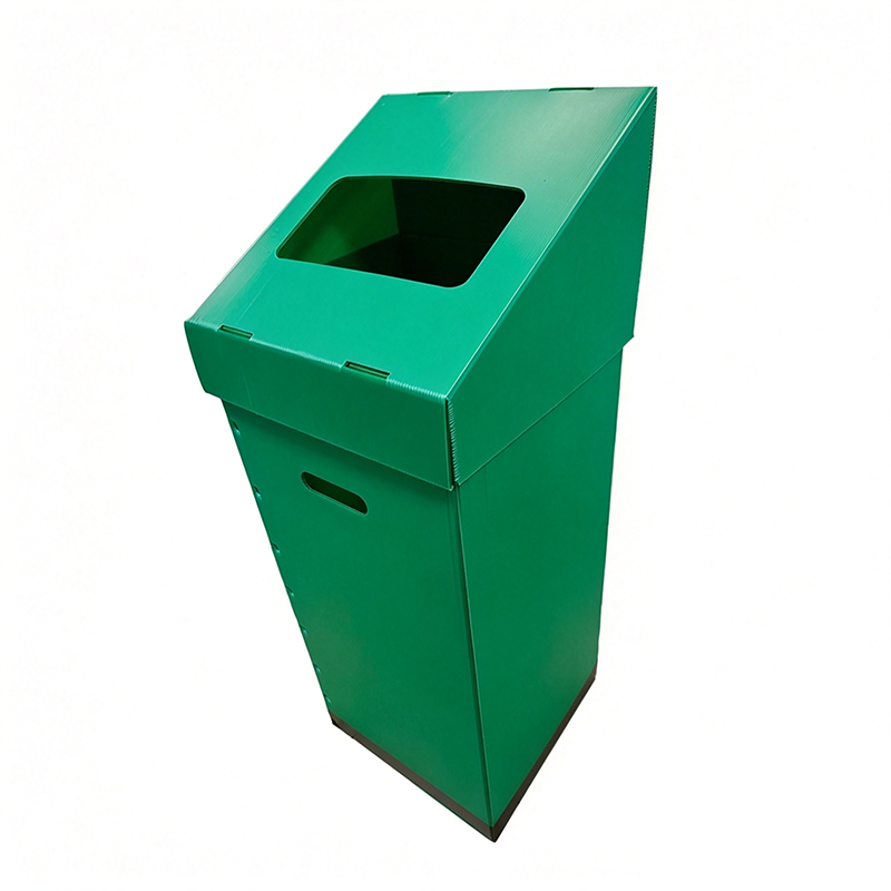 Coș de gunoi de reciclare pliabil din plastic ondulat din PP